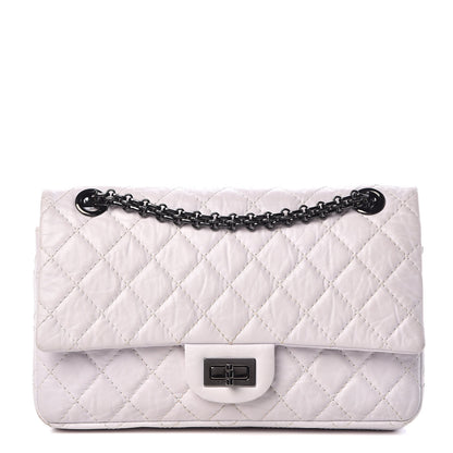 Chanel Aged Calfskin Quilted 2.55 Reissue 225 Flap Light Grey 1 of 16