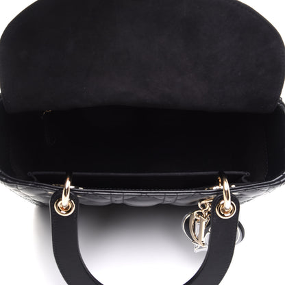 Christian Dior Lambskin Cannage Medium Lady Dior Black 5 of 13