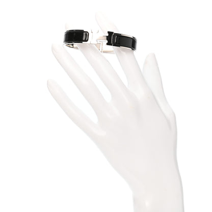 Hermes Enamel Narrow Clic Clac H Bracelet GM Black 2 of 5