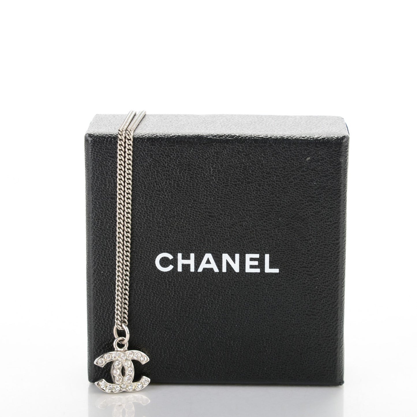 Crystal Timeless CC Necklace Silver