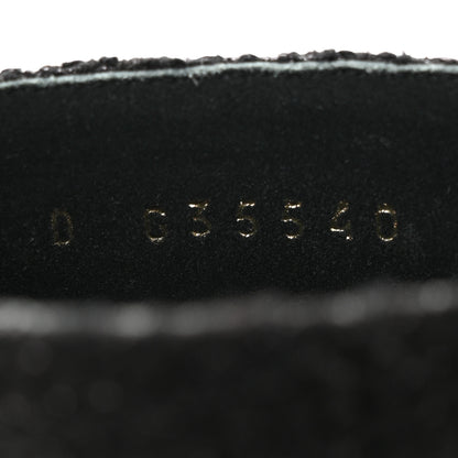 Chanel Tweed Grosgrain Cap Toe Pearl Mule 38.5 Black 9 of 11