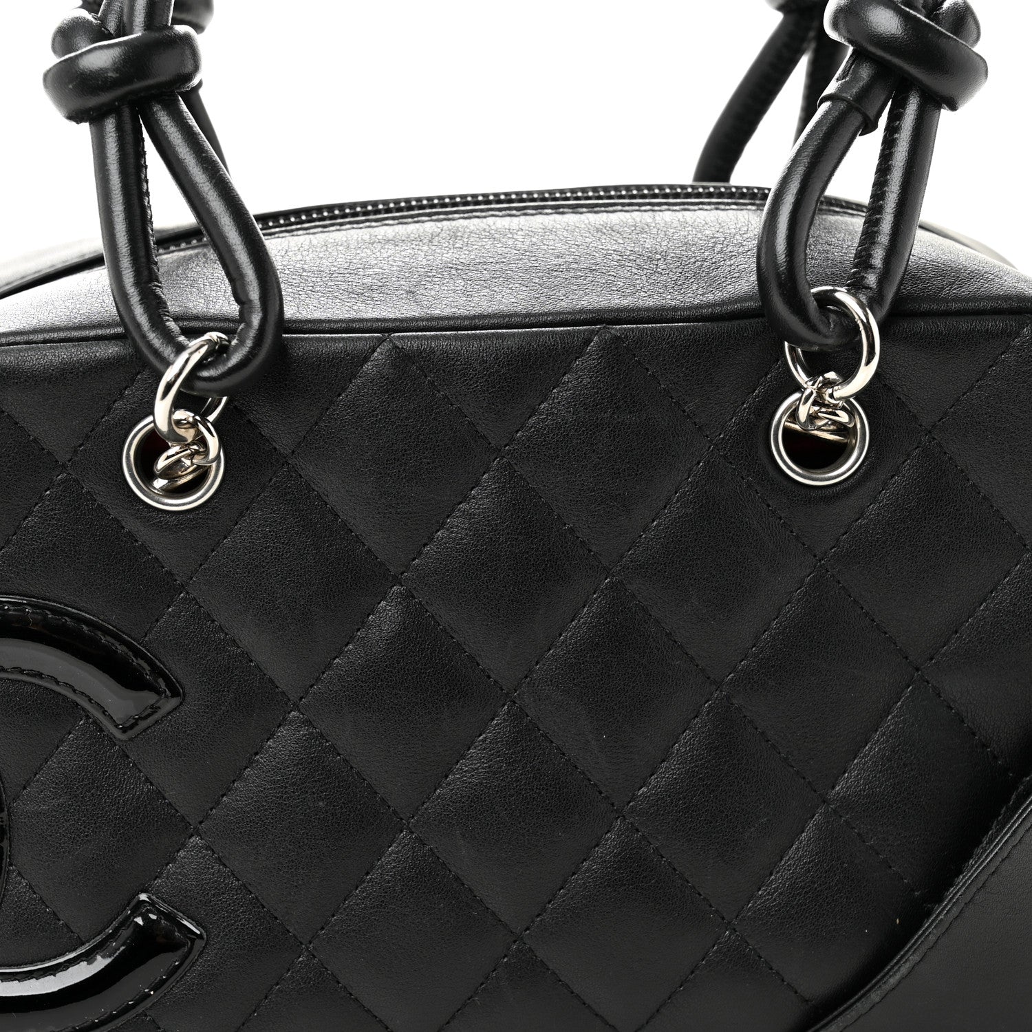 Chanel Calfskin Quilted Small Cambon Bowler Black 9 of 12