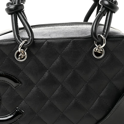 Chanel Calfskin Quilted Small Cambon Bowler Black 9 of 12