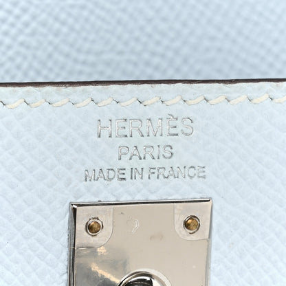 Hermes Epsom Kelly Sellier 25 Bleu Brume 6 of 15