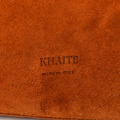 Khaite Suede Calfskin Small Sara Tote Caramel 6 of 9