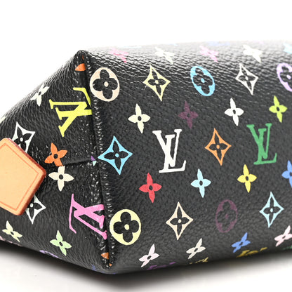 Louis Vuitton Monogram Multicolor Cosmetic Pouch Black Grenade 8 of 9