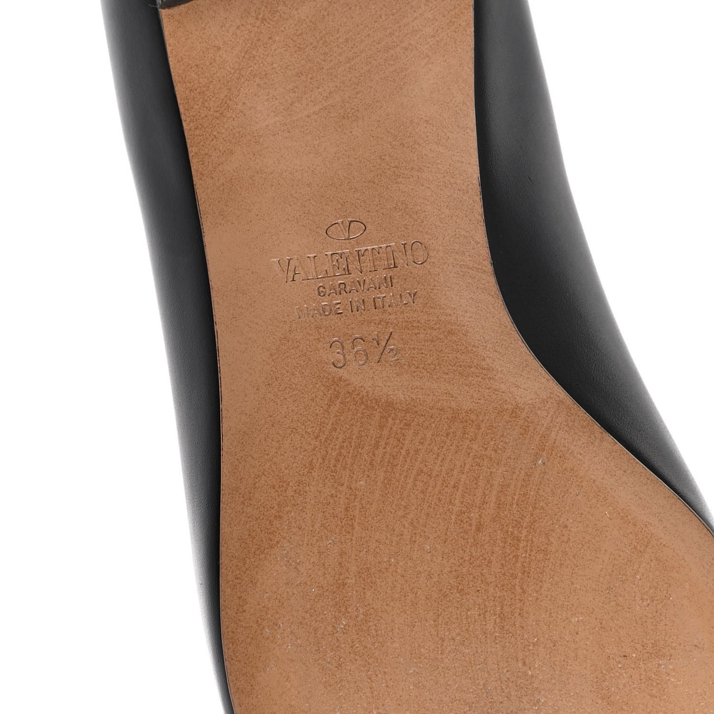Nappa Vlogo Flats 36.5 Black