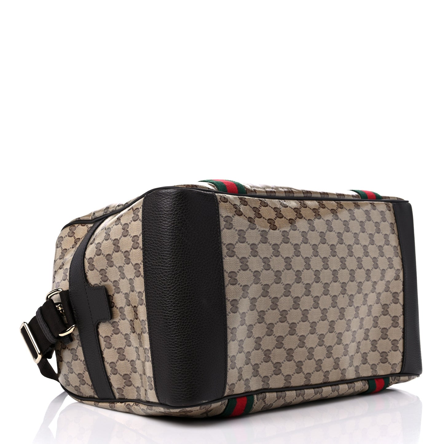 Crystal Monogram Web Large Carry On Duffle Bag Brown