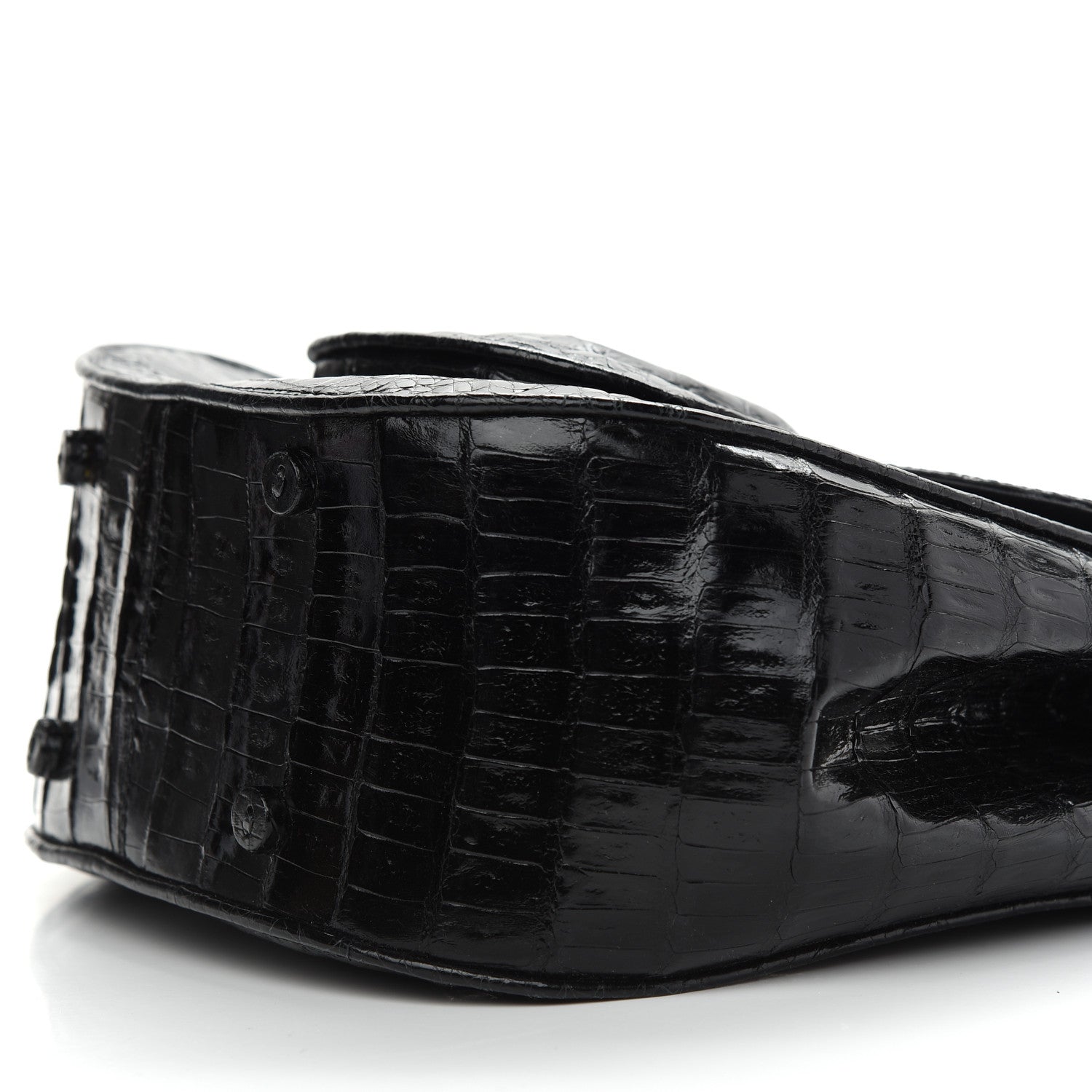 Nancy Gonzalez Crocodile Top Handle Bag Black 8 of 8