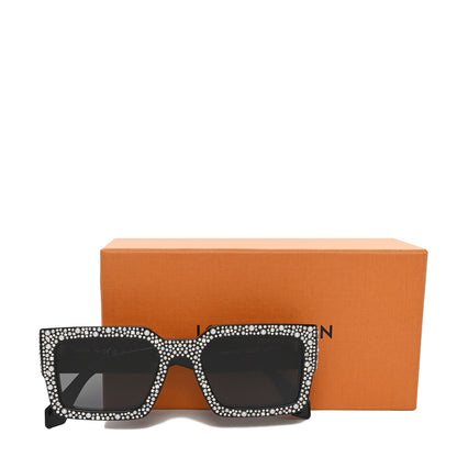 Louis Vuitton Acetate LV Clash Pearls & Strass Sunglasses Z2396W Black 7 of 7