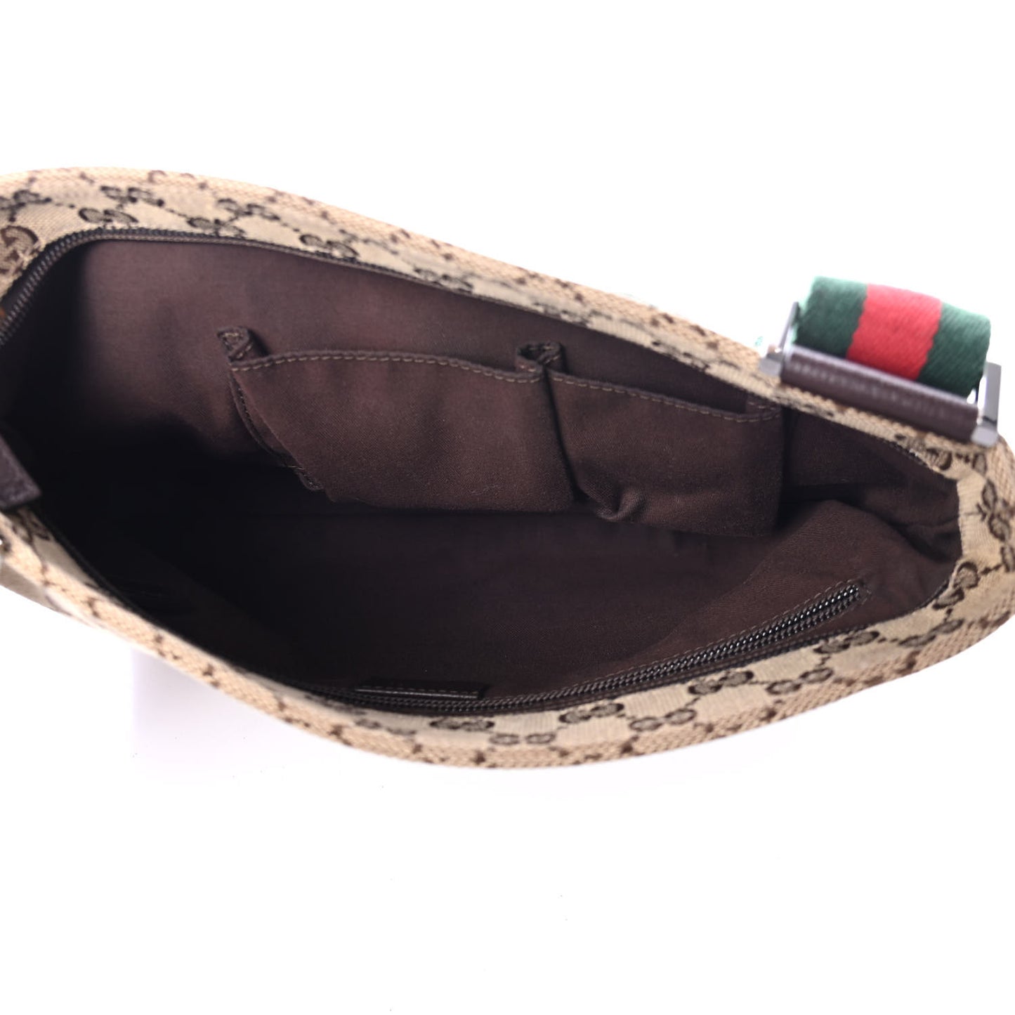 Monogram Signature Web Small Messenger Brown