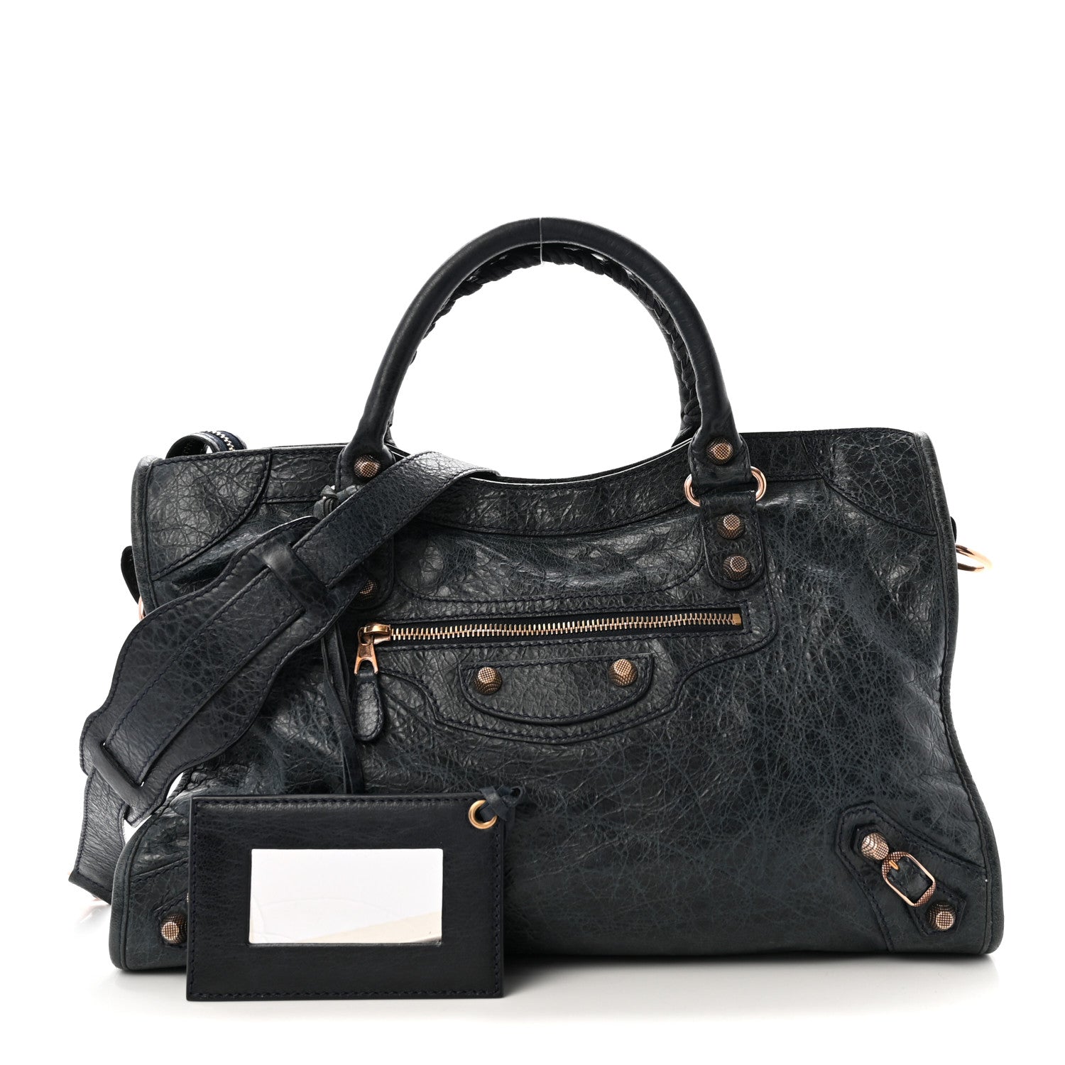 Balenciaga Agneau Giant 12 Rose Gold Hardware City Dark Night 1 of 10