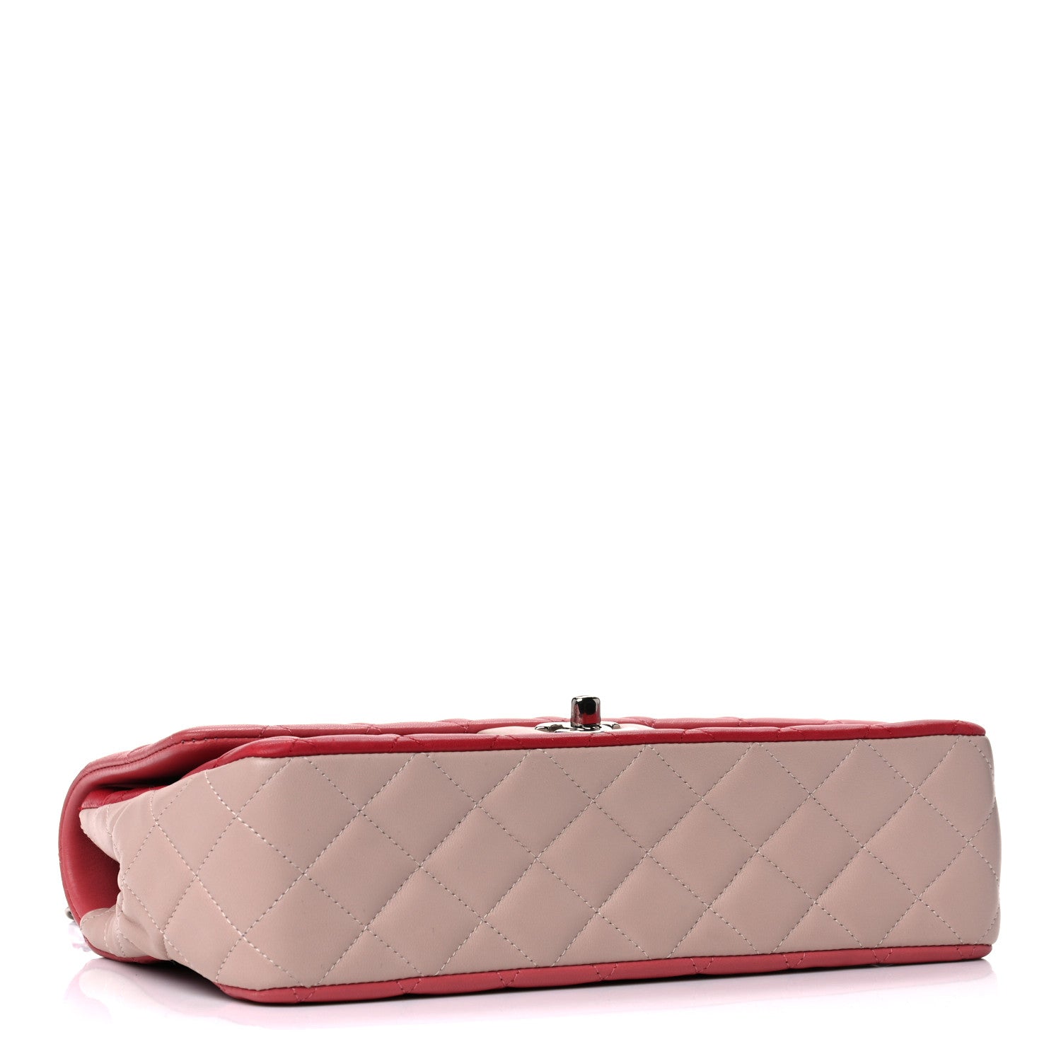 Chanel Lambskin Quilted Tri-Color Medium Single Flap Pink 3 of 12