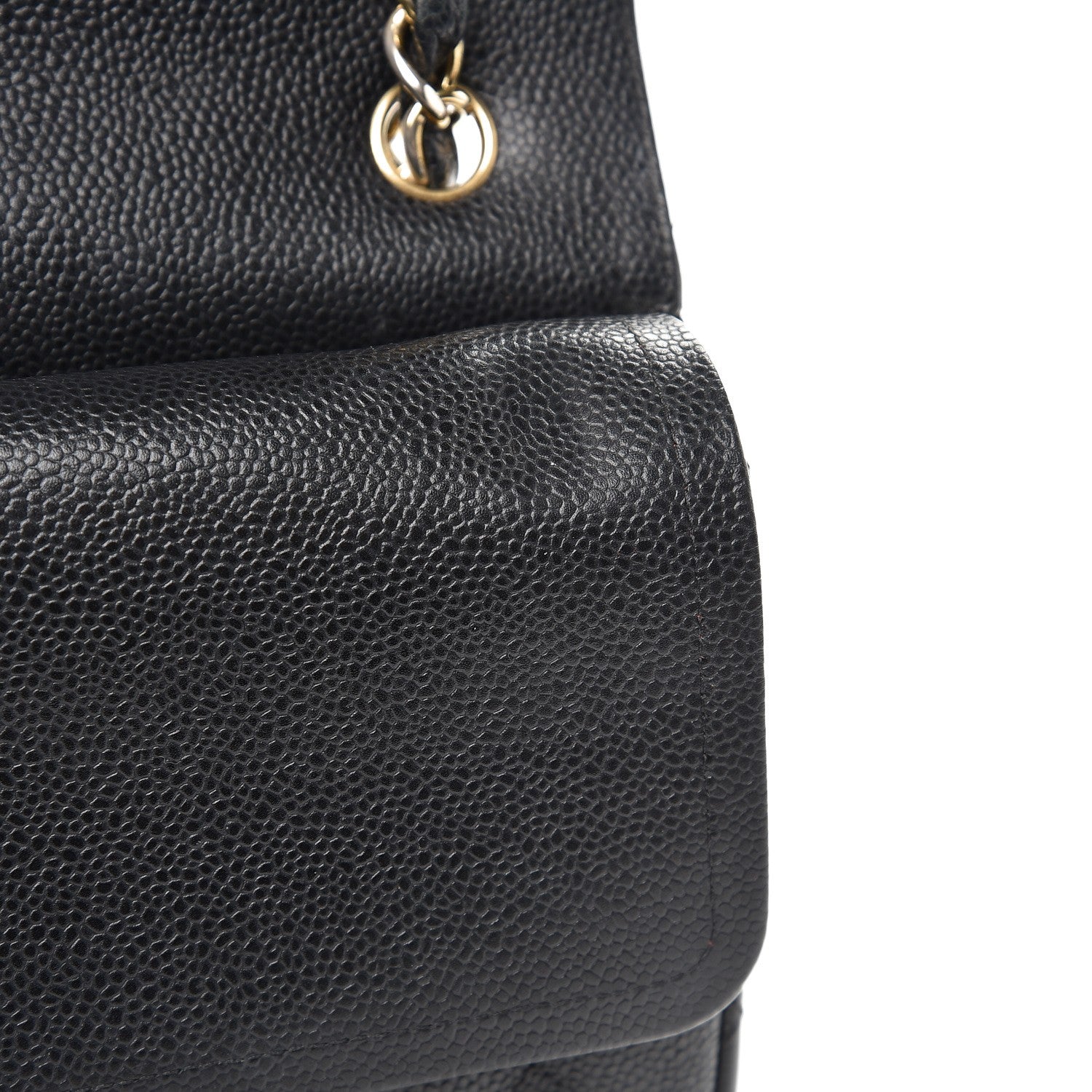 Chanel Caviar Quilted Jumbo Double Flap Black 12 of 18