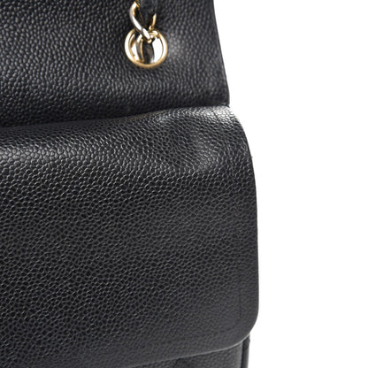 Chanel Caviar Quilted Jumbo Double Flap Black 12 of 18