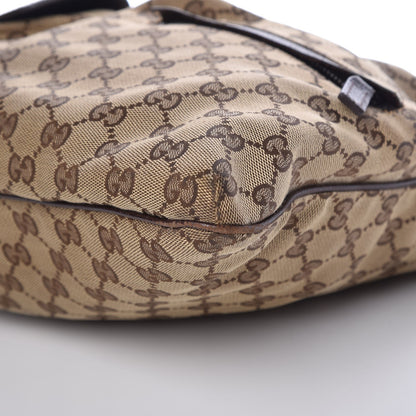 Gucci Monogram Web Medium Double Pocket Messenger Bag Dark Brown 9 of 15
