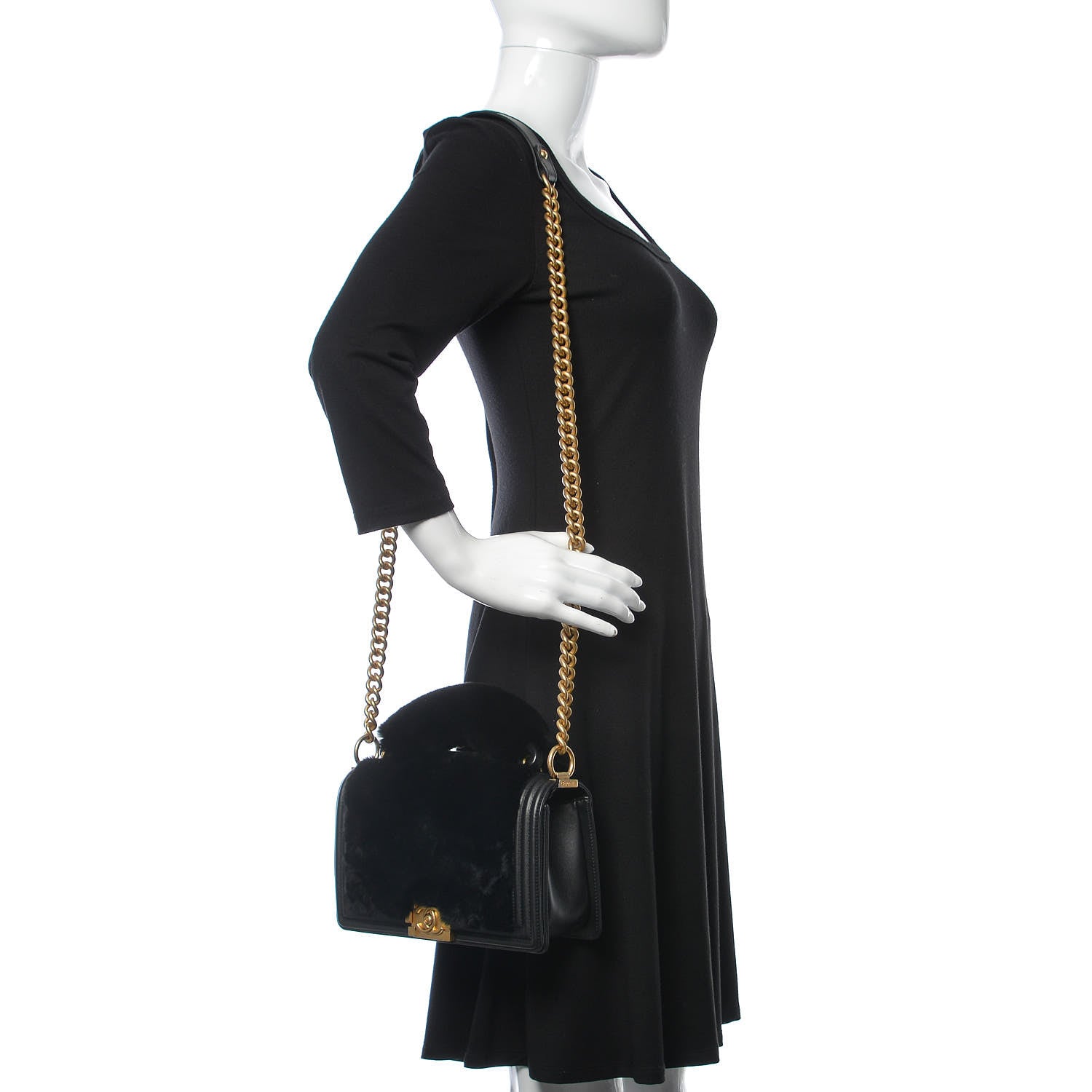 Chanel Orylag Medium Boy Top Handle Flap Black 2 of 11