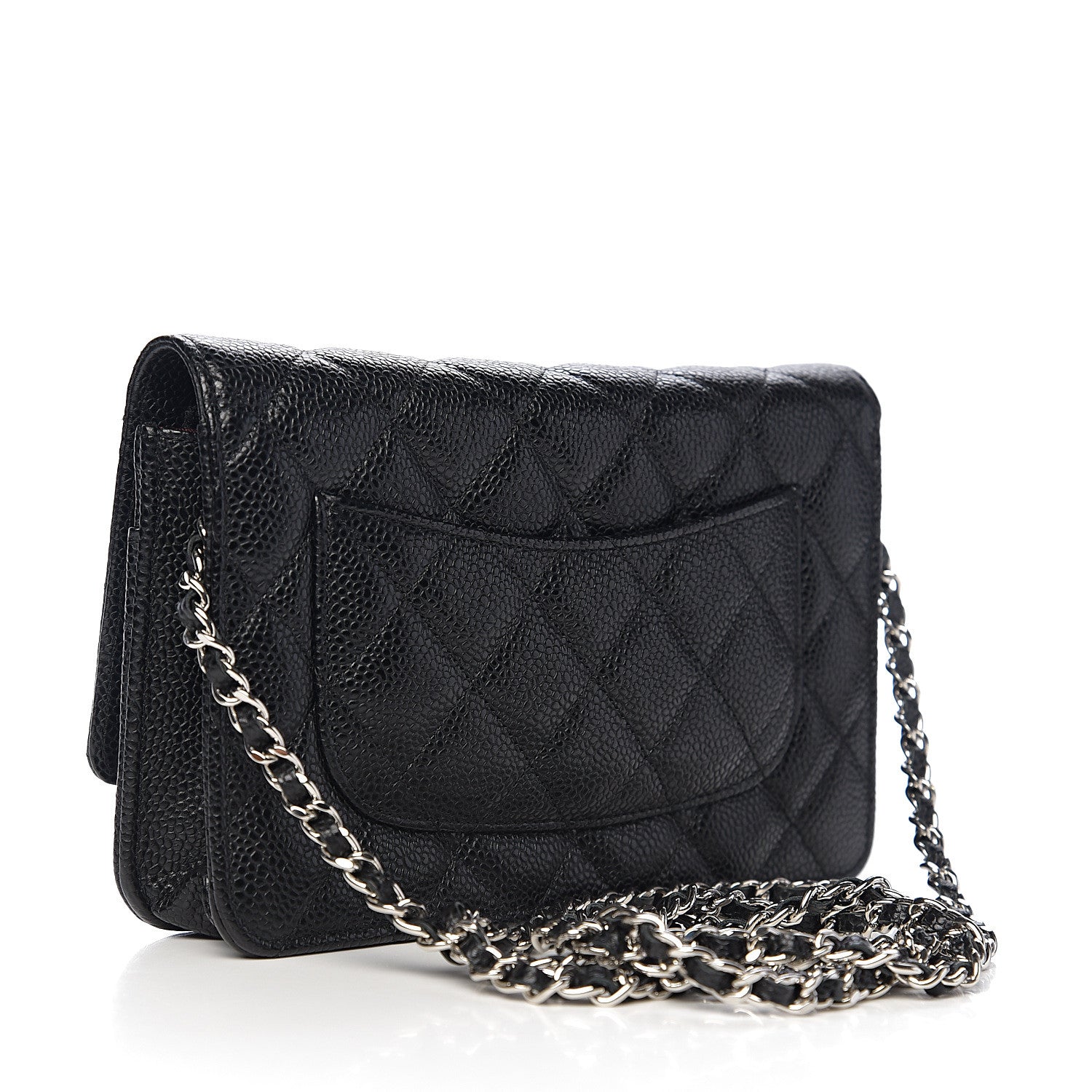 Chanel Caviar Quilted Wallet On Chain WOC Black 2 of 11