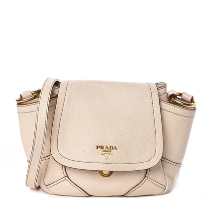 Prada Vitello Daino Crossbody Bag Cera 1 of 10