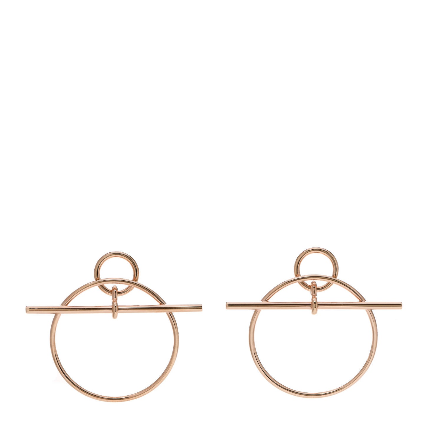 18K Rose Gold PM Loop Earrings