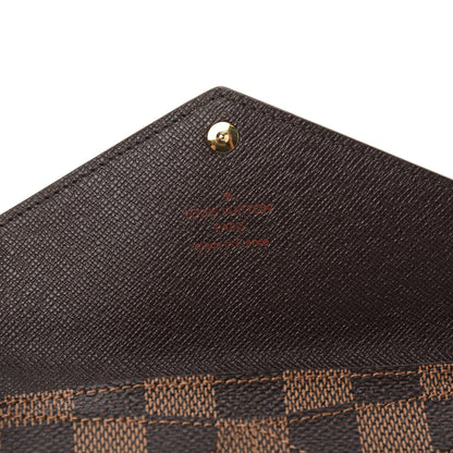 Louis Vuitton Damier Ebene Long Origami Wallet 5 of 5