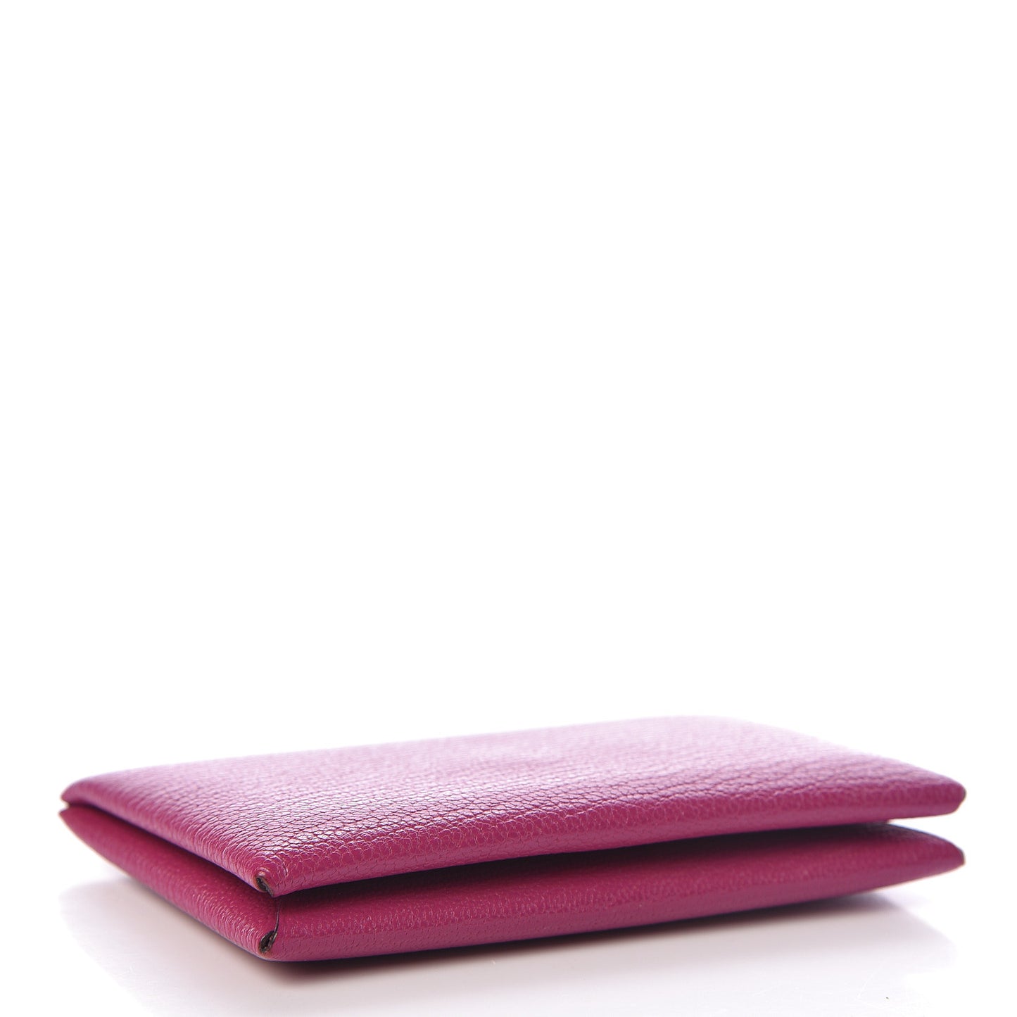Chevre Mysore Calvi Card Case Rose Pourpre