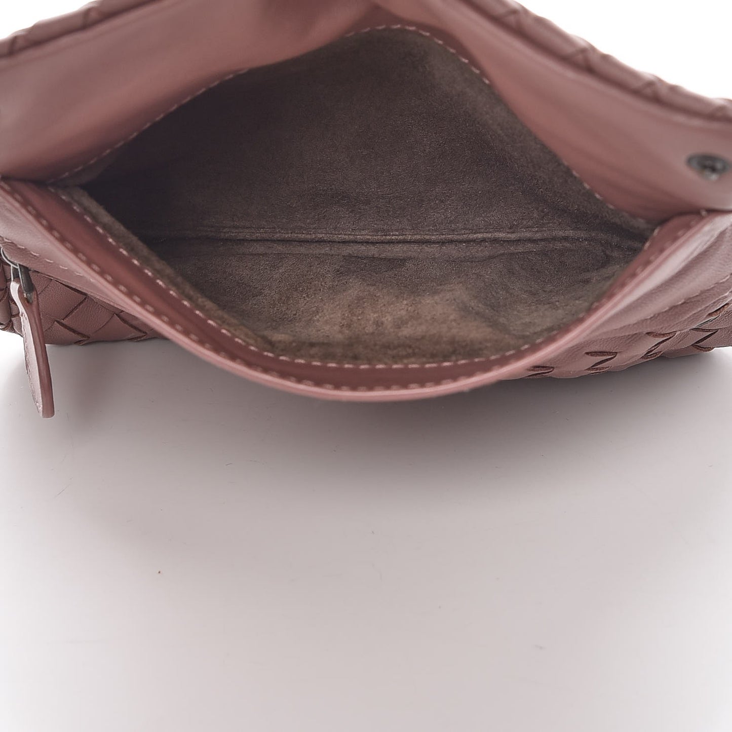 Nappa Intrecciato Small Chain Crossbody Dusty Rose