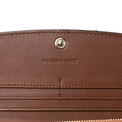 Burberry Calfskin Horseferry Check Porter Continental Wallet Tan 6 of 8