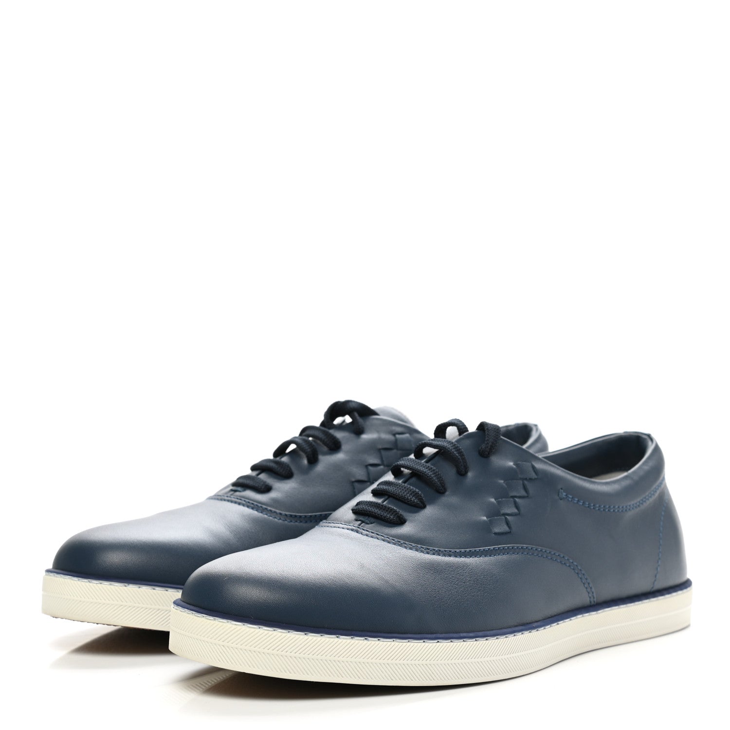 Bottega Veneta Nappa Intrecciato Speedster Sneakers 43.5 Denim 3 of 9