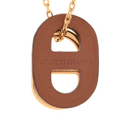 Hermes Swift O'Maillon Pendant Necklace Gold 6 of 8