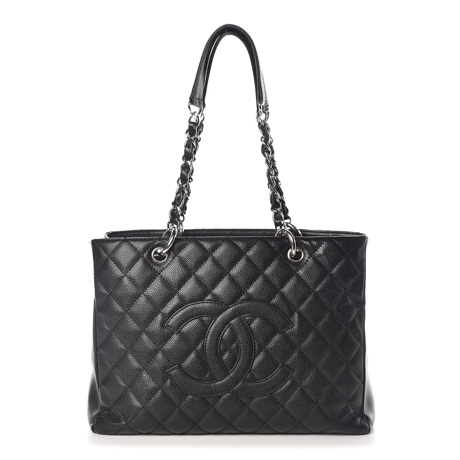 Chanel Caviar Quilted Grand Shopping Tote GST Black 1 of 9