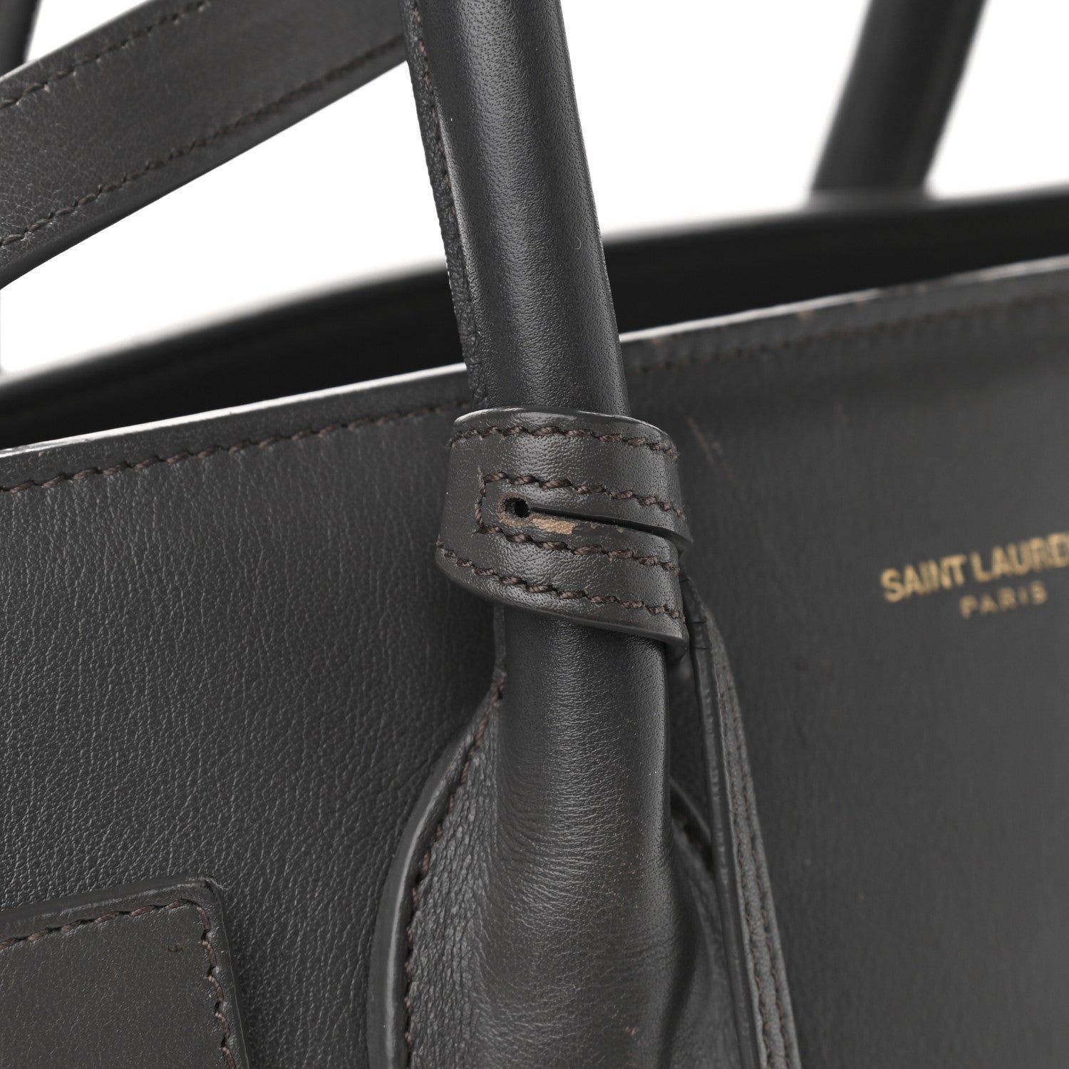 Saint Laurent Calfskin Small Sac De Jour Fog 17 of 19