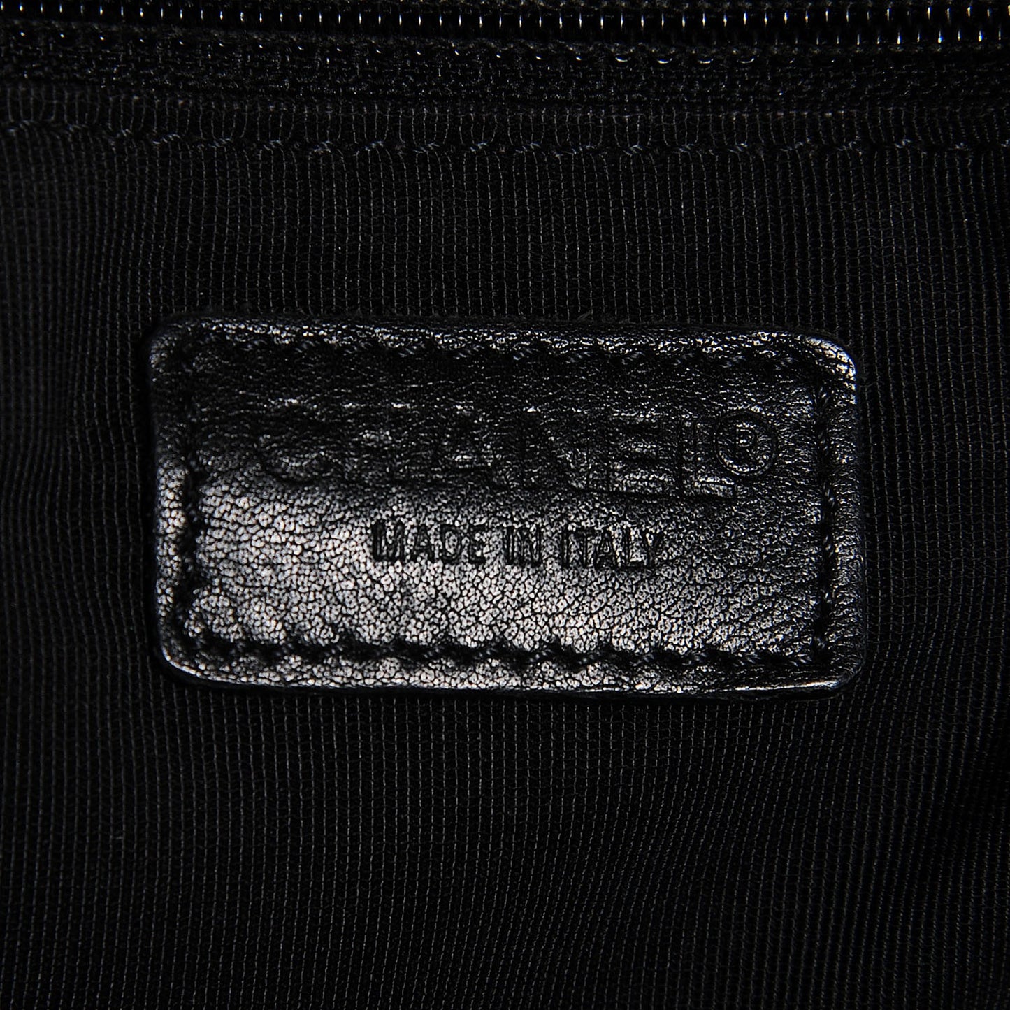 Calfskin Cerf Executive Shopper Tote Black