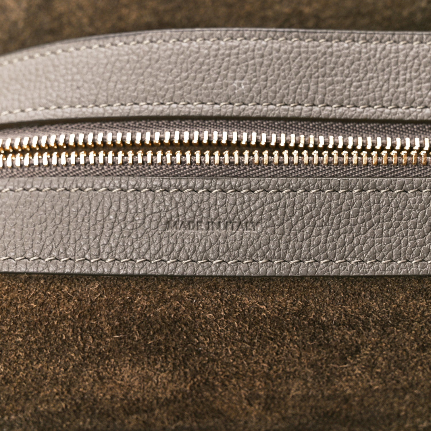 Celine Soft Grained Calfskin Medium Belt Cabas Phantom Taupe 6 of 12
