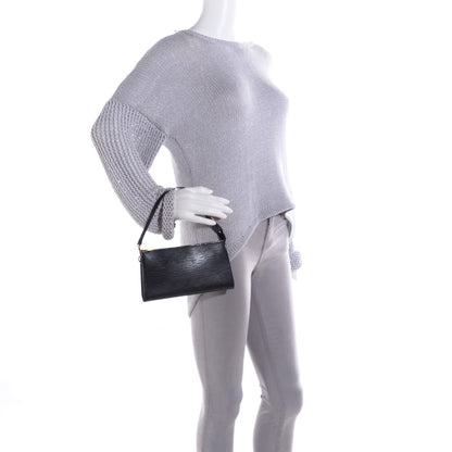Louis Vuitton Epi Pochette Accessories 24 Black 2 of 7