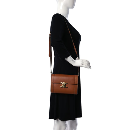 Celine Natural Calfskin Triomphe Strap Bag Tan 2 of 9