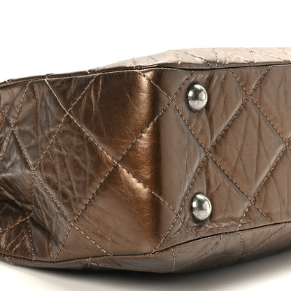 Chanel Aged Calfskin Reissue 2.55 Tote Bronze 8 of 9