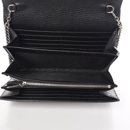 Gucci Calfskin Mini Dionysus Chain Wallet Black 5 of 9