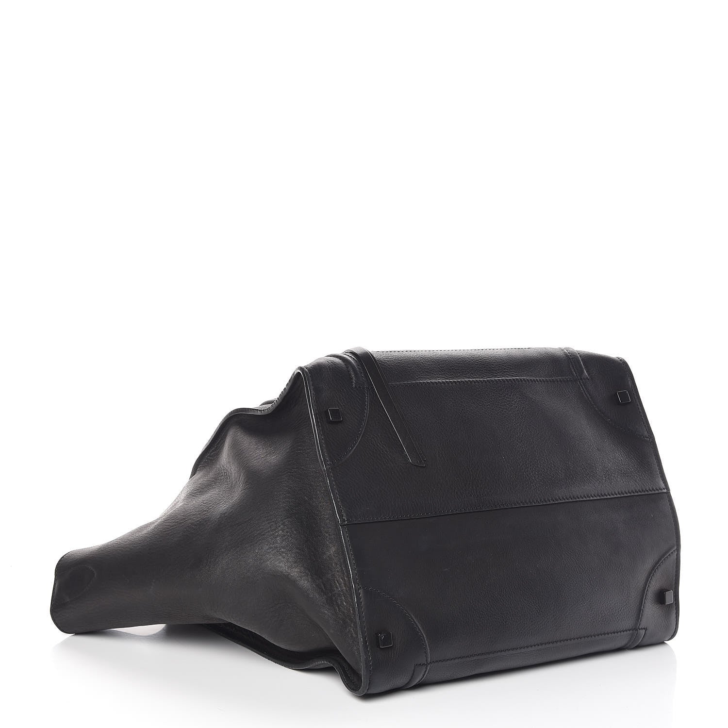 Celine Supple Calfskin Large Phantom Luggage Black 4 of 15
