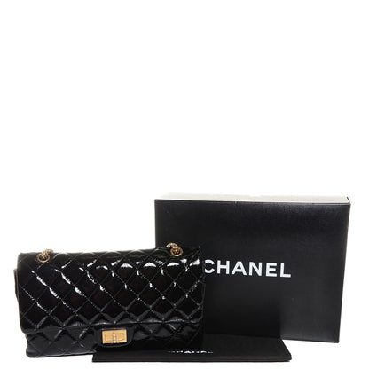 Chanel Distressed Patent 2.55 Reissue 227 Black 5 of 9