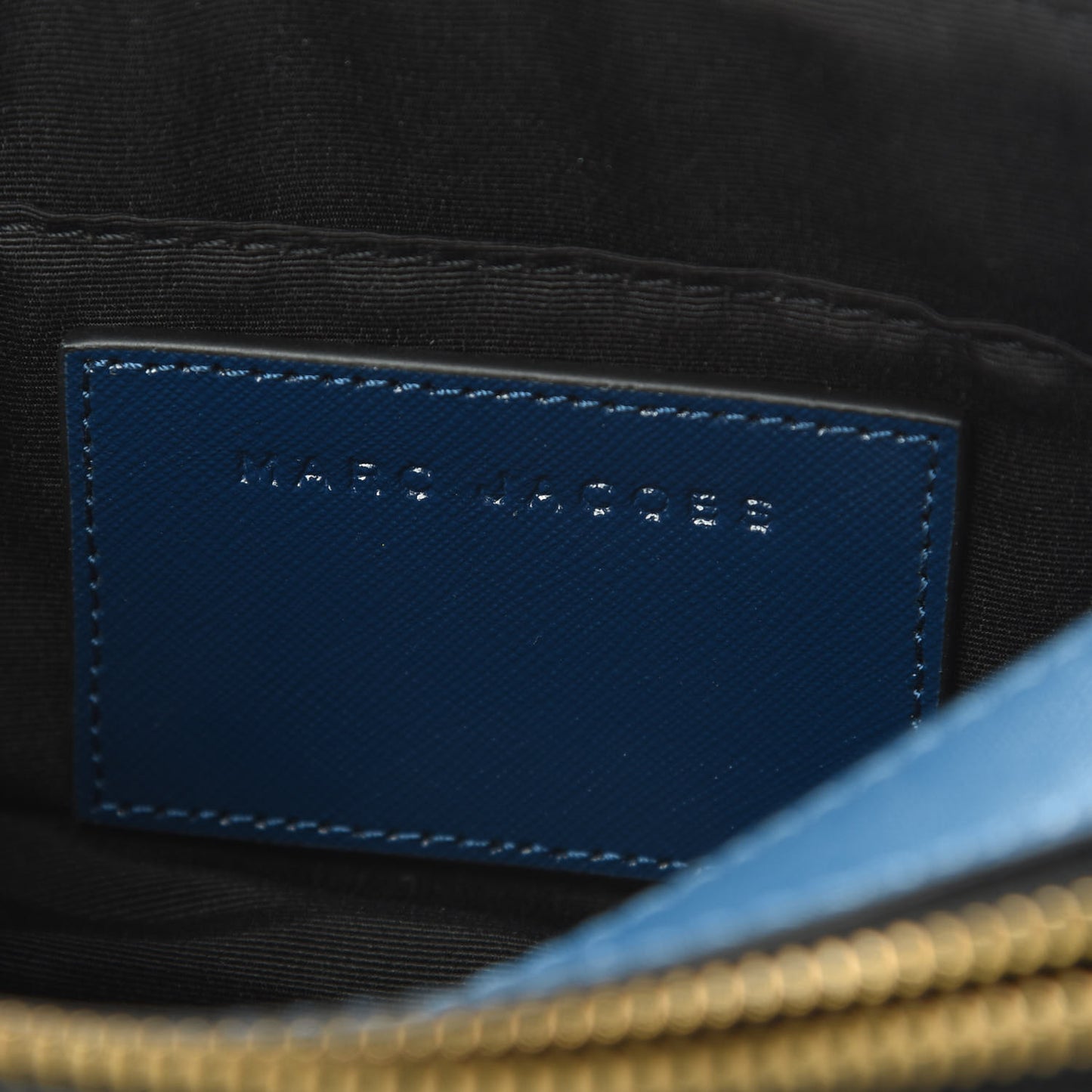 Saffiano Small Snapshot Camera Bag Navy Multicolor