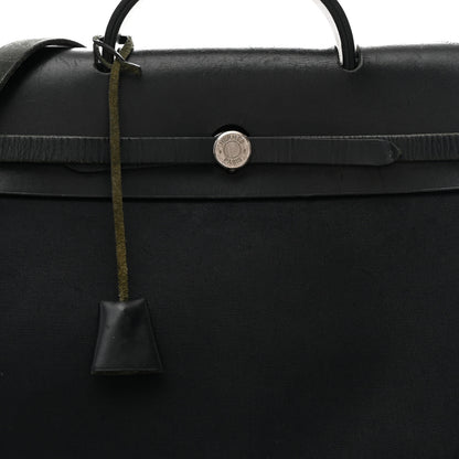 Hermes Toile Vache Hunter Herbag Zip 39 MM Black 8 of 12