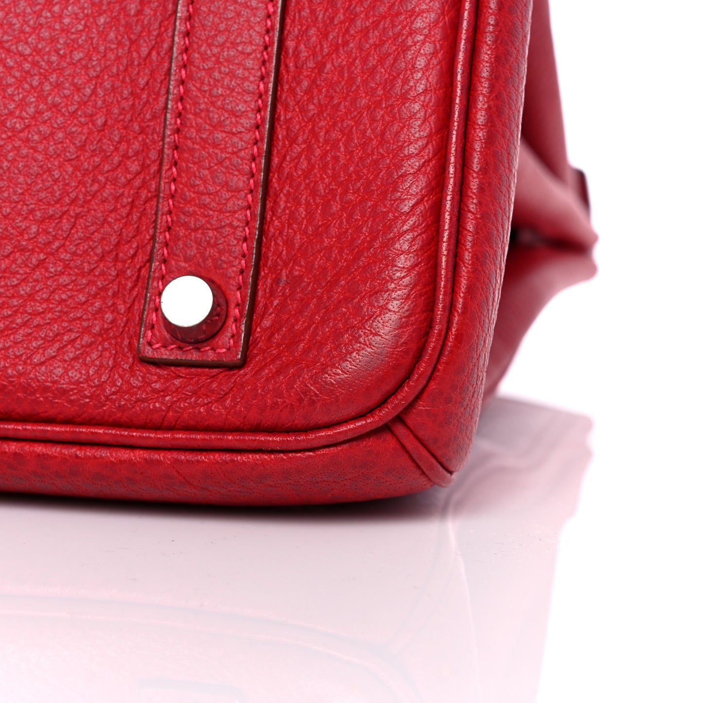 Buffle Skipper Birkin 35 Rouge Vif