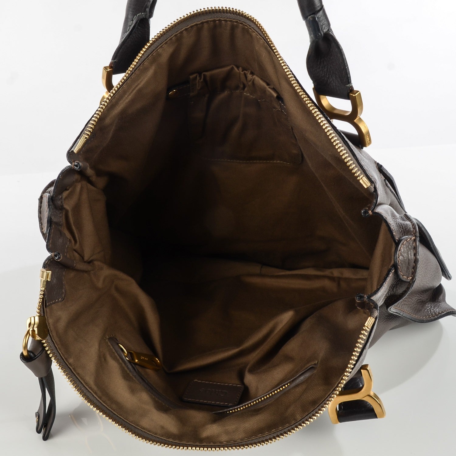Chloe Calfskin Large Marcie Satchel Ash 10 of 10