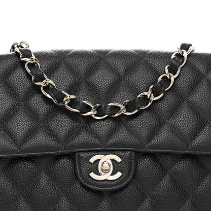 Chanel Caviar Jumbo Single Flap Black 5 of 15