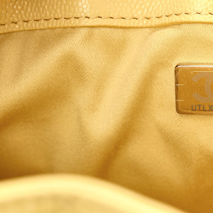 Chanel Caviar Quilted Mini Chanel 25 Handbag Yellow 7 of 11