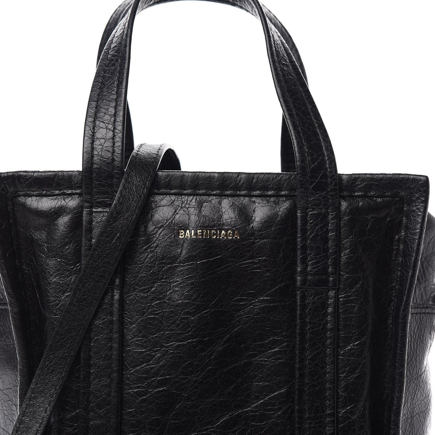 Agneau XS Bazar Shopper Tote Black