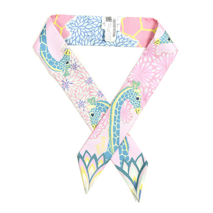 Hermes Silk The Three Graces Twilly Rose Bonbon Canard 1 of 5