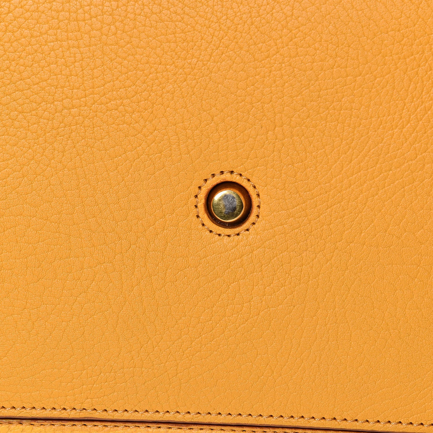 Crisped Calfskin Small Tie Knot Tote Saffron