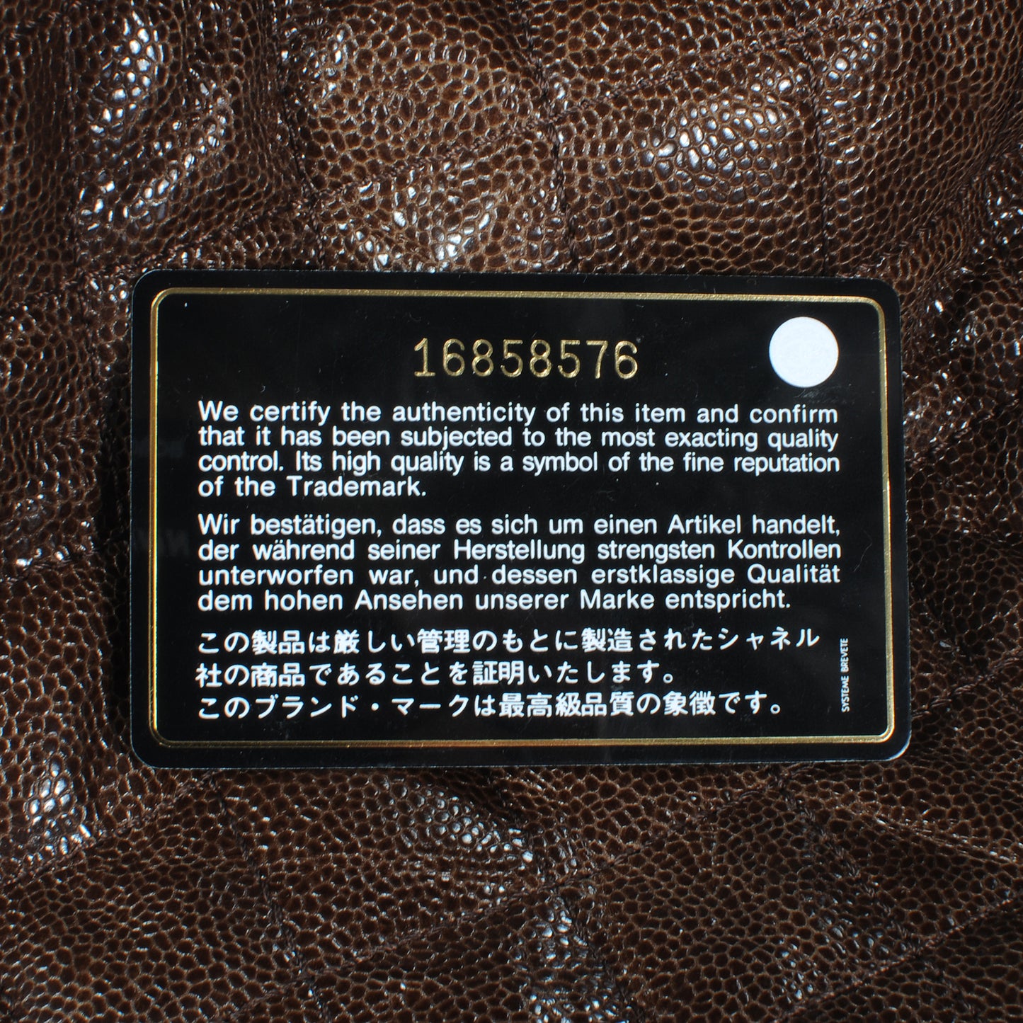 Caviar Elastic Shopper Tote Brown